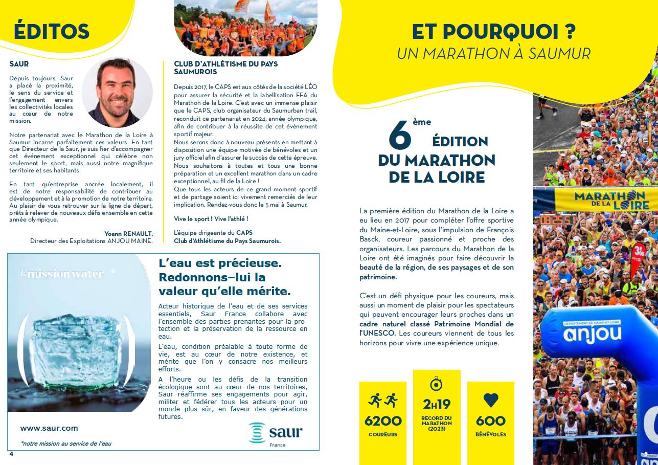 Pages 4 5 Pourquoi un marathon à Saumur